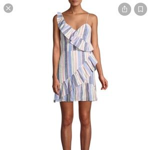 Parker striped linen dress